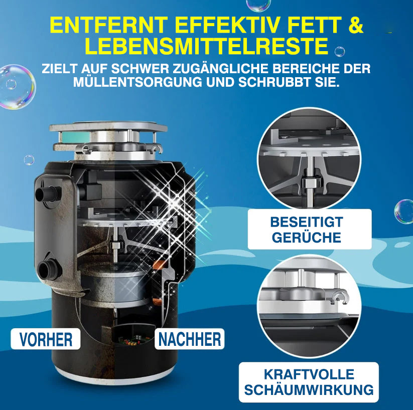 LemonBlast Aktivschaum-Rohrreiniger & Geruchsentferner – Zitronenduft