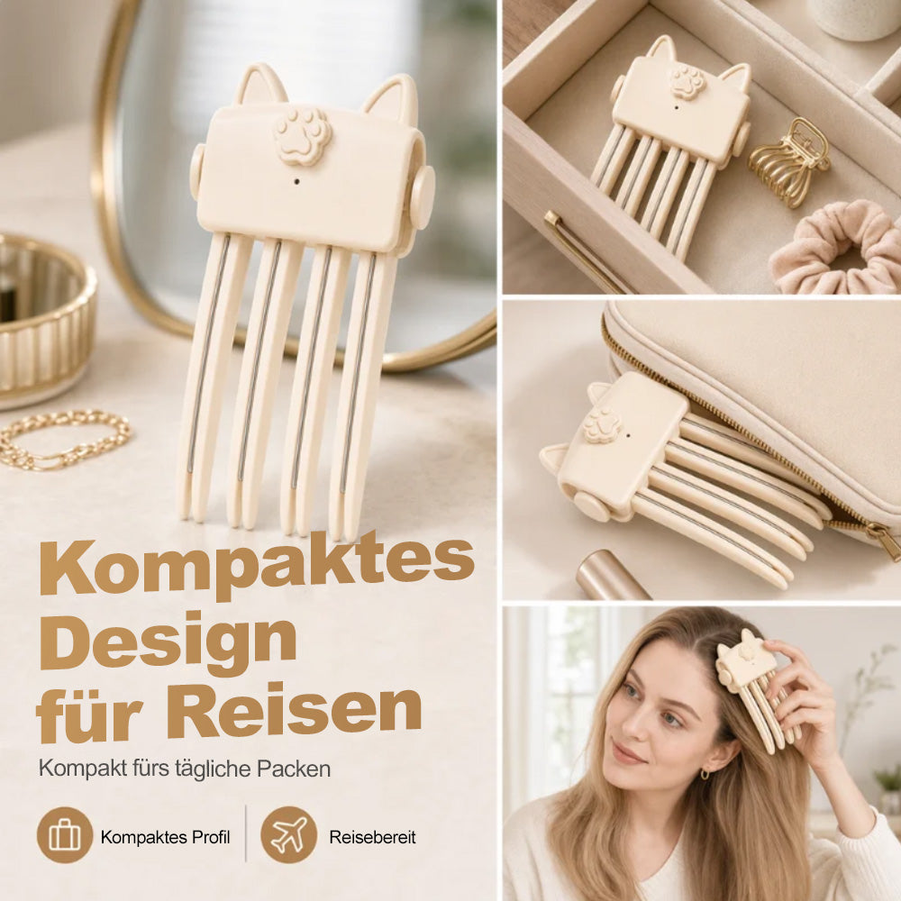 up💇 Kabelloser beheizter Volumen-Ansatzclip – tragbares Styling-Tool für feines & glattes Haar