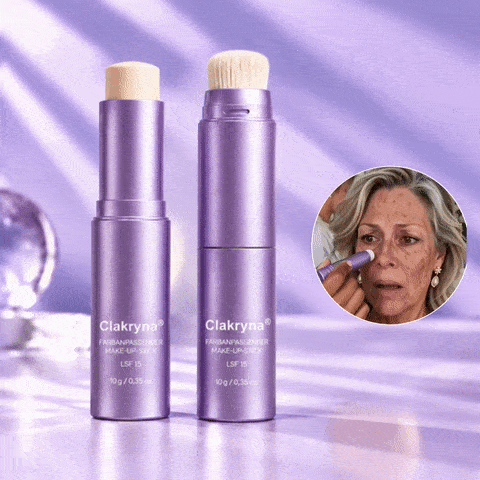 🆙💄clakryna® Farbwechsel-Foundation-Stick – Passt sich deinem Hautton an für einen natürlichen Glow bei reifer Haut