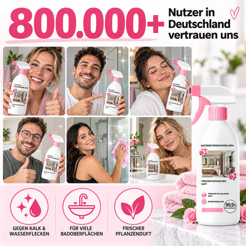 🫧Mehrzweck-Badezimmerreiniger-Spray – kraftvoll gegen Kalk, Seifenreste & WC-Schmutz