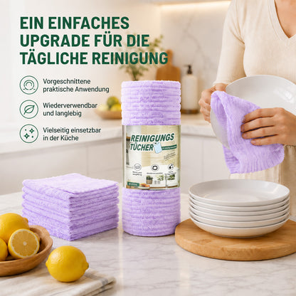 ♻️clakryna® Reißbares Mikrofasertuch – Schnelle Reinigung ohne schmutzige Lappen