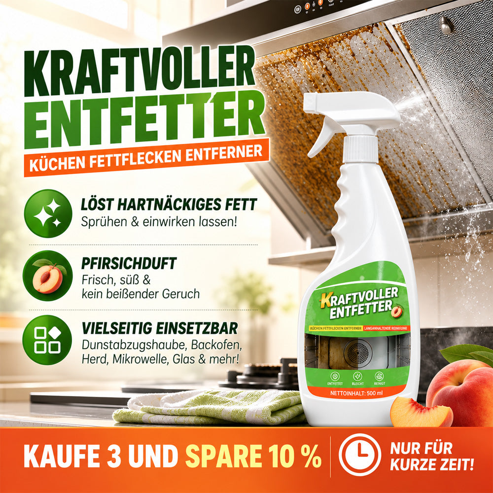 🆙🍳🧽 clakryna® Küchen-Tiefenreiniger – Entfernt hartnäckiges Fett & Eingebranntes ohne stundenlanges Schrubben