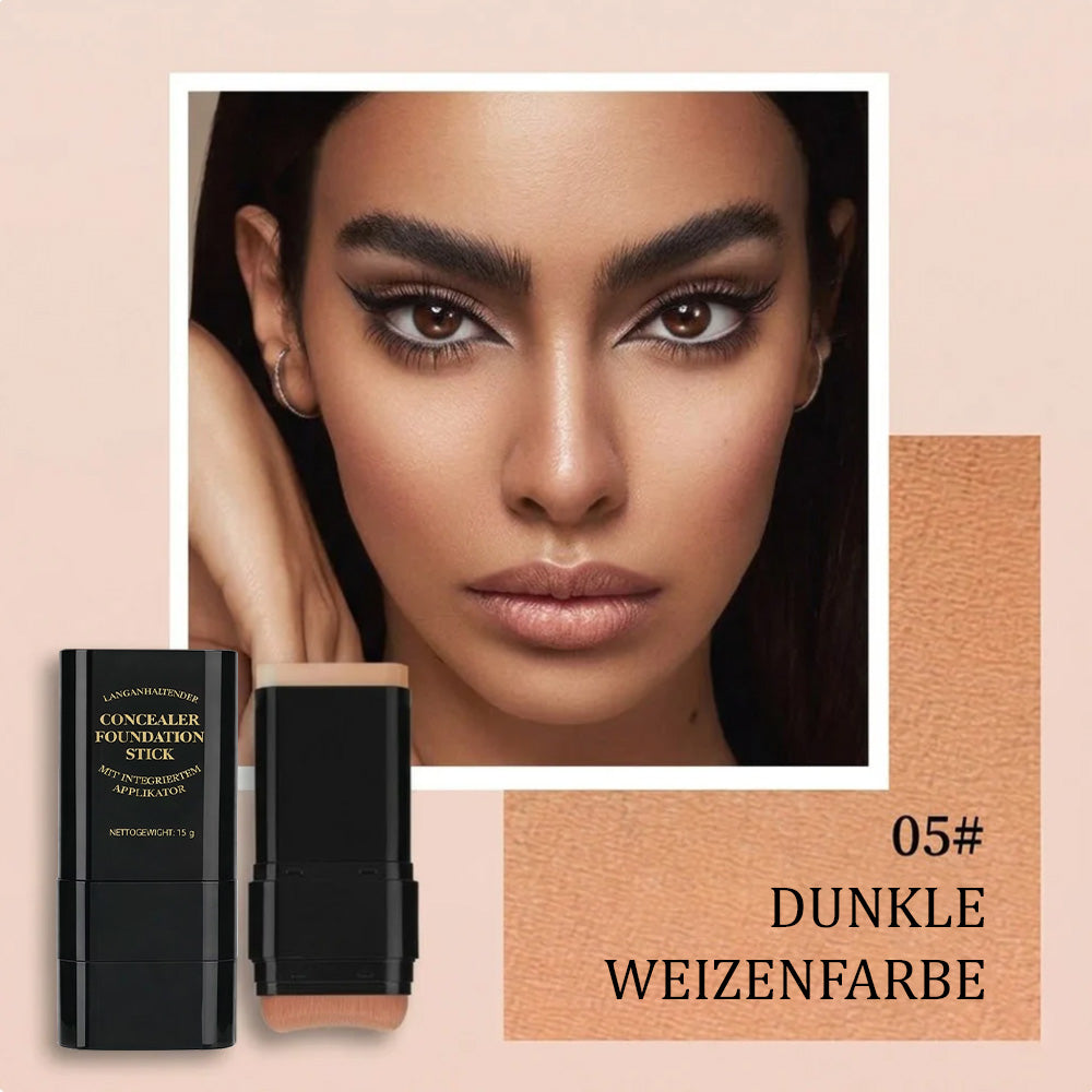 🫧 2-in-1 Foundation & Concealer Stick mit integriertem Pinsel