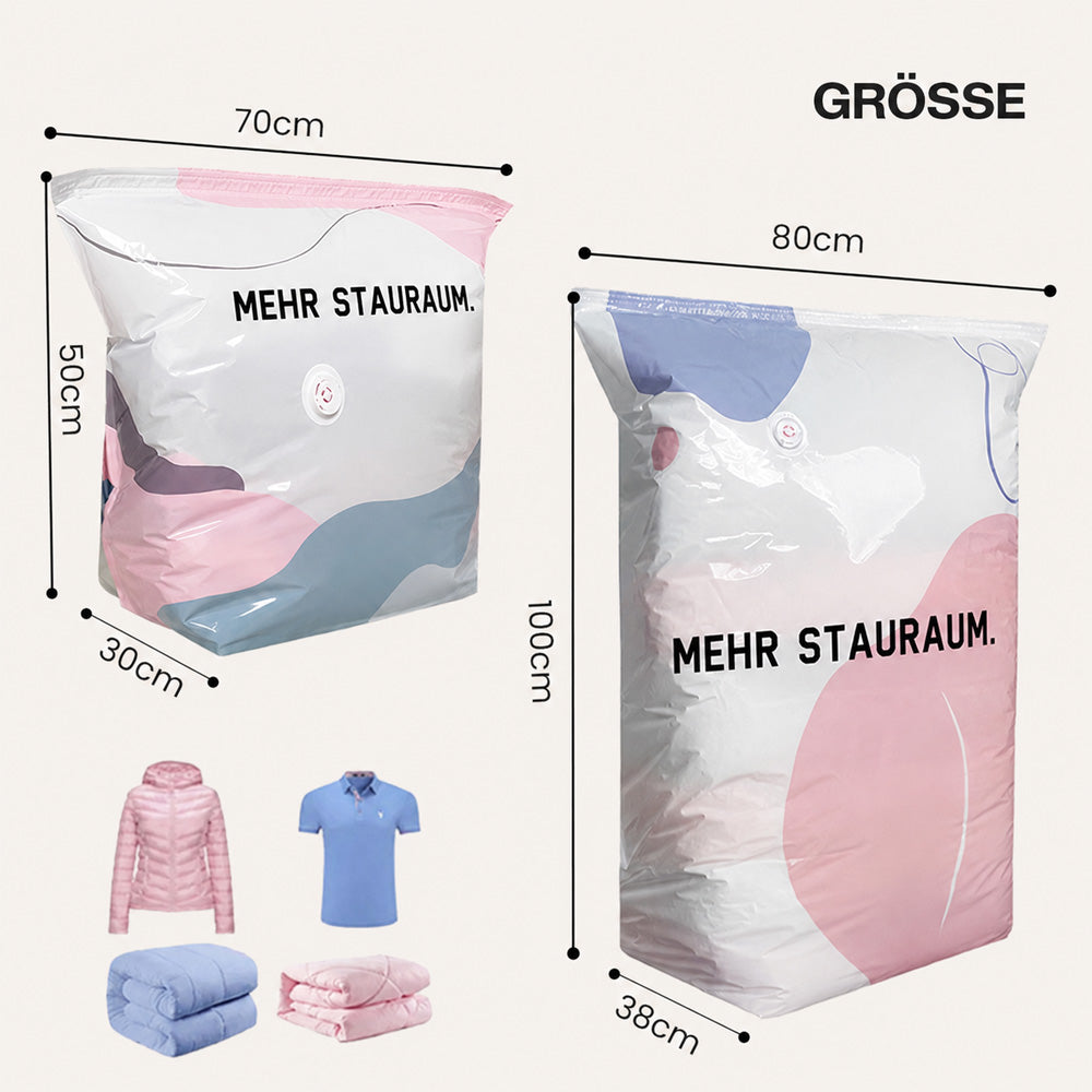 👕Mehr Platz zu Hause mit clakryna® Vakuum-Aufbewahrungsbeuteln