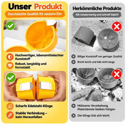 🥚 clakryna® Eier-Schälhilfe – Eier schnell & sauber schälen ohne lästige Schalenreste