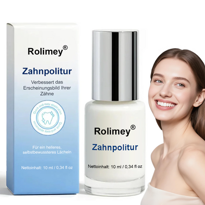 🦷 Zahnweiß-Politur zum Auftragen – Sichtbar weißere Zähne & Entfernt Verfärbungen, Enamelschonend & Fluoridfrei, Für empfindliche Zähne