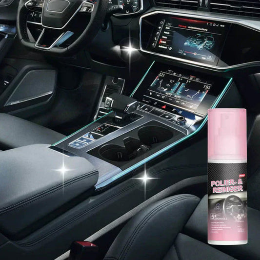 🆙🚗 Auto-Innenraum-Tiefenpflege & Reiniger – Frischt Kunststoff & Leder auf (Inkl. Schwamm & Tuch)