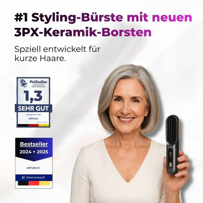 ✔️🪮 Die erste intelligente Stylingbürste für kurzes Haar – präzise, sicher & mühelos