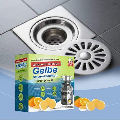 LemonBlast Aktivschaum-Rohrreiniger & Geruchsentferner – Zitronenduft