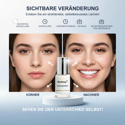 🦷 Zahnweiß-Politur zum Auftragen – Sichtbar weißere Zähne & Entfernt Verfärbungen, Enamelschonend & Fluoridfrei, Für empfindliche Zähne
