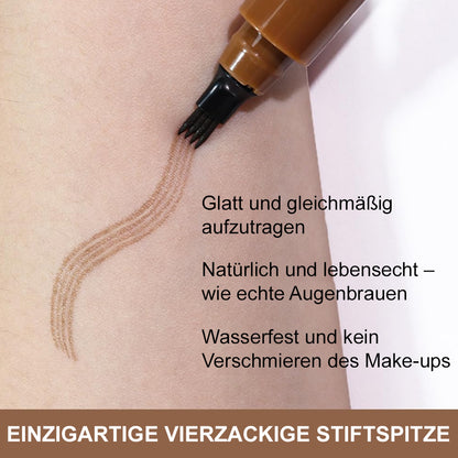 4-Spitzen-Microblade-Stift für Augenbrauen & Bart – wasserfest, wischfest & natürliches Ergebnis