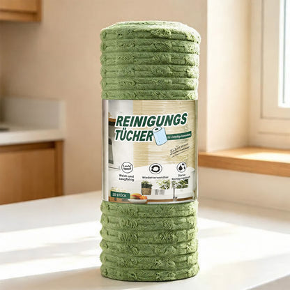 ♻️clakryna® Reißbares Mikrofasertuch – Schnelle Reinigung ohne schmutzige Lappen