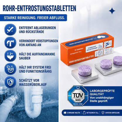 🆙🏠clakryna® Abflussreiniger Tabletten – Löst Haare, Fett & Ablagerungen für freie Rohre