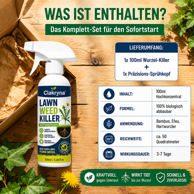 [Unkrautbekämpfung im Garten – mühelos und stressfrei]Clakryna® Unkrautvernichter für den Hausgebrauchke