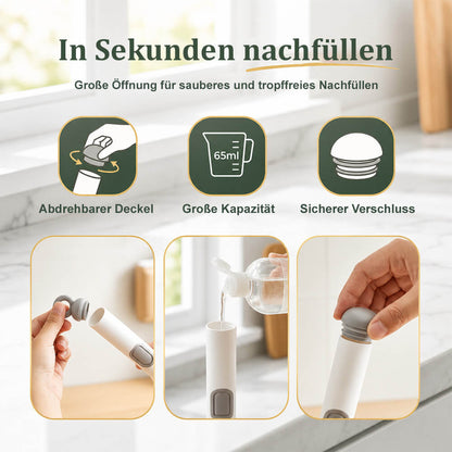 🧽🫧 clakryna® Spülbürste mit integriertem Spülmittelspender