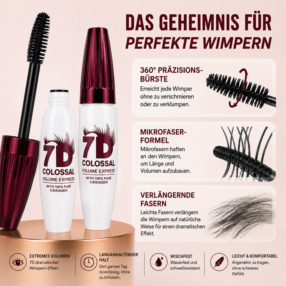 👉🔥 Letzte 24 Stunden: 1 kaufen, 1 GRATIS dazu! — clakryna® 7D Colossal Mascara | Lifting, Volumen & wischfester Wow-Effekt
