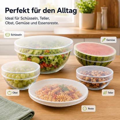 Clakryna® Küchen-Frischhaltehauben – Die einfache Lösung für frische Lebensmittel