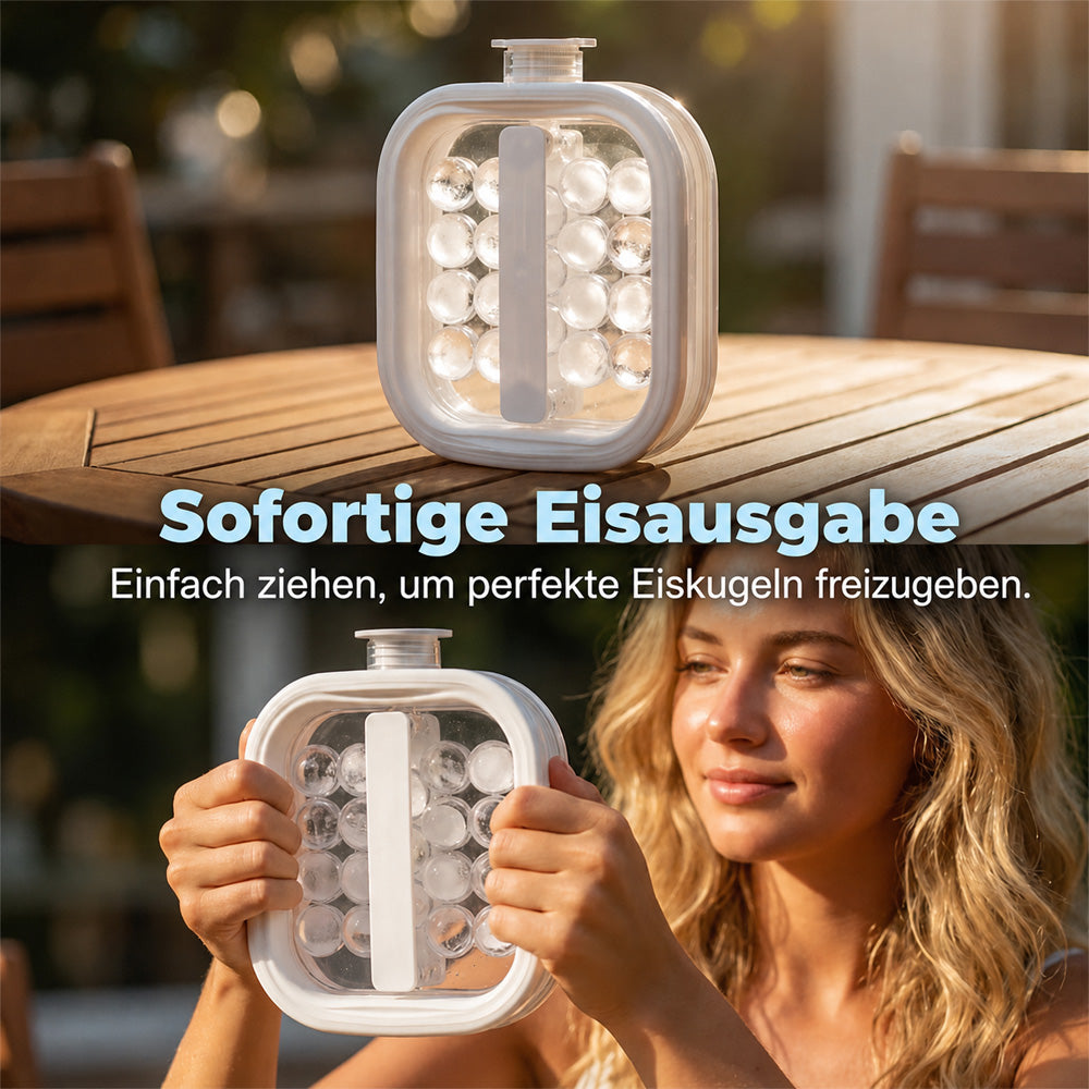 🧊 clakryna® 2-in-1 Eiskugelbereiter – Eis machen & Getränke direkt kühlen