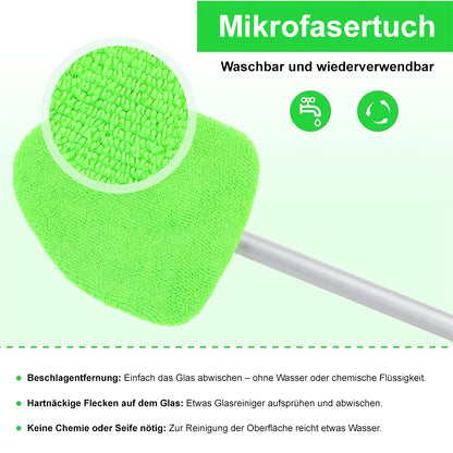 🚗 clakryna® Auto-Scheibenreiniger mit Teleskopgriff – Klare Sicht ohne Verrenkungen