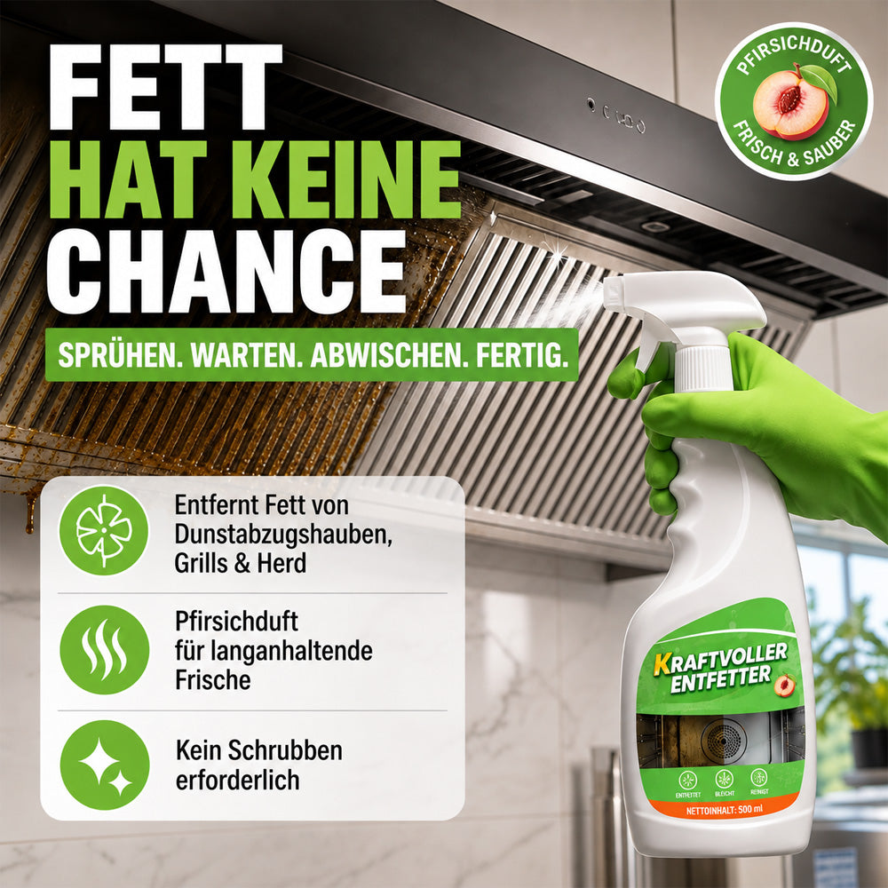 🆙🍳🧽 clakryna® Küchen-Tiefenreiniger – Entfernt hartnäckiges Fett & Eingebranntes ohne stundenlanges Schrubben
