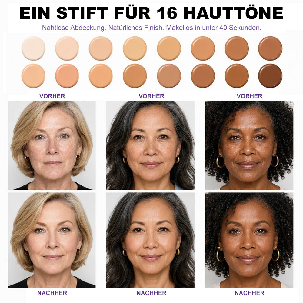 🌷 Farbwechsel-Foundation-Stick – Frischer Glow für reife Haut