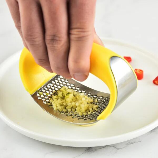 ✨ Profi Edelstahl Knoblauchpresse – Manuelle Wippe für Knoblauch & Ingwer (Spülmaschinenfest)