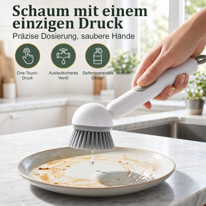 🍽️🧽 clakryna® Spülbürste mit integriertem Spülmittelspender