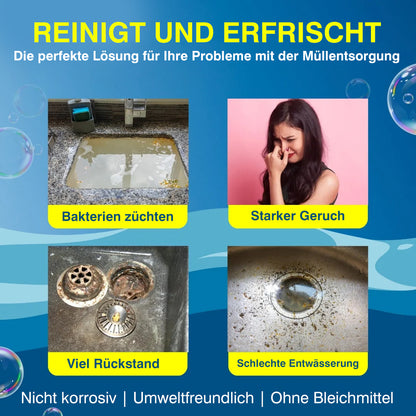 LemonBlast Aktivschaum-Rohrreiniger & Geruchsentferner – Zitronenduft