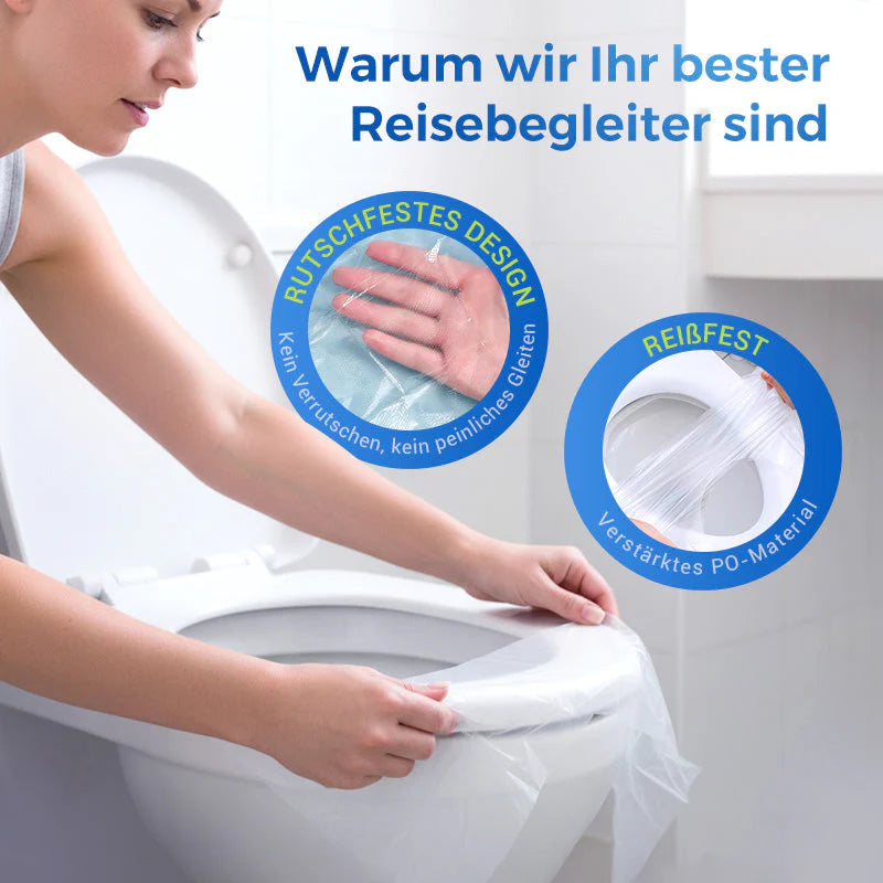🔥50% Rabatt👍Für die Gesundheit sorgen✅Biologisch abbaubarer Einweg-Toilettensitzbezug aus Kunststoff