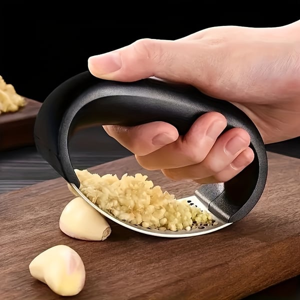 ✨ Profi Edelstahl Knoblauchpresse – Manuelle Wippe für Knoblauch & Ingwer (Spülmaschinenfest)