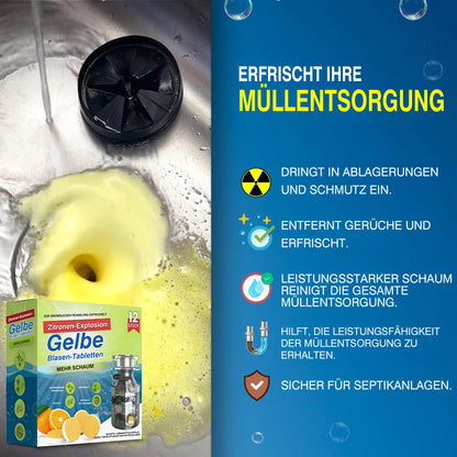 LemonBlast Aktivschaum-Rohrreiniger & Geruchsentferner – Zitronenduft
