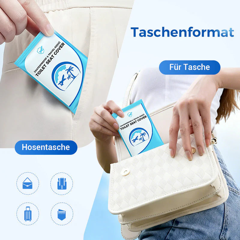🔥50% Rabatt👍Für die Gesundheit sorgen✅Biologisch abbaubarer Einweg-Toilettensitzbezug aus Kunststoff