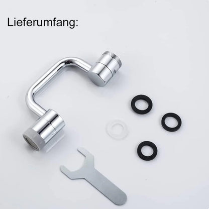✨ 1440° Drehbarer Wasserhahn-Aufsatz – Universal Schwenkarm für Bad & Küche (2 Strahlarten)