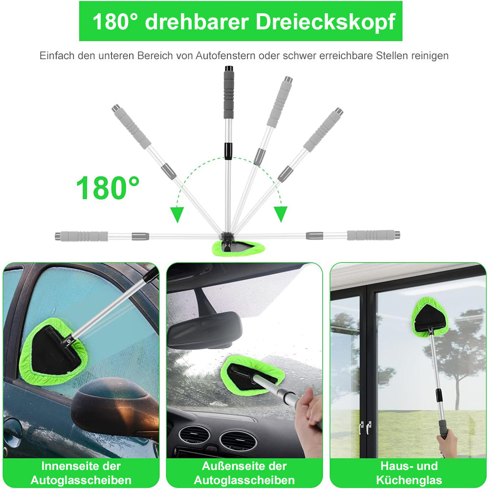 🚗 clakryna® Auto-Scheibenreiniger mit Teleskopgriff – Klare Sicht ohne Verrenkungen