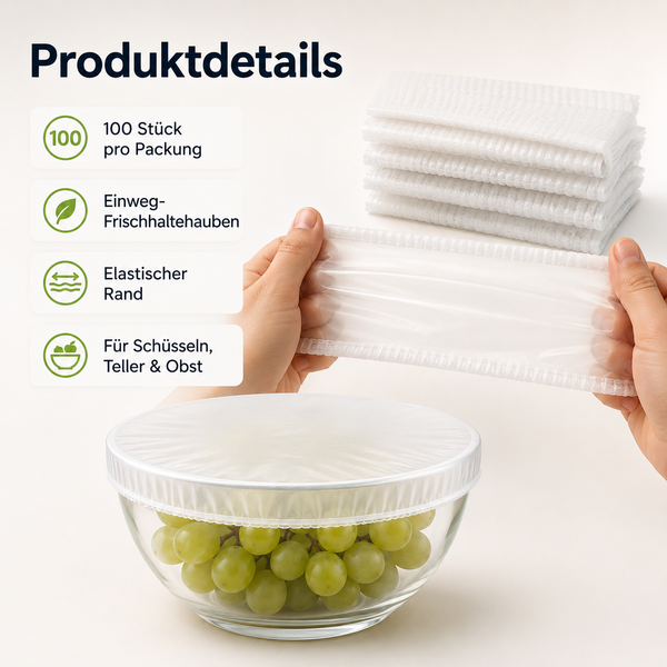 Clakryna® Küchen-Frischhaltehauben – Die einfache Lösung für frische Lebensmittel