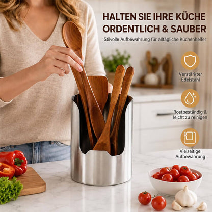 🏡 clakryna® Edelstahl Küchenutensilienhalter – Mehr Ordnung & Platz auf Ihrer Arbeitsplatte