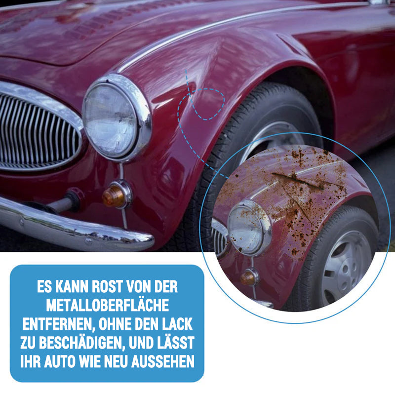🚗 Auto Flugrostentferner & Rostlöser Spray – Entfernt Eisenpartikel & Bremsstaub ✨ (Lackschonend)