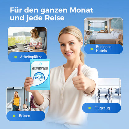 🔥50% Rabatt👍Für die Gesundheit sorgen✅Biologisch abbaubarer Einweg-Toilettensitzbezug aus Kunststoff