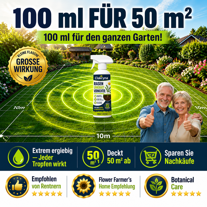 [Unkrautbekämpfung im Garten – mühelos und stressfrei]Clakryna® Unkrautvernichter für den Hausgebrauchke
