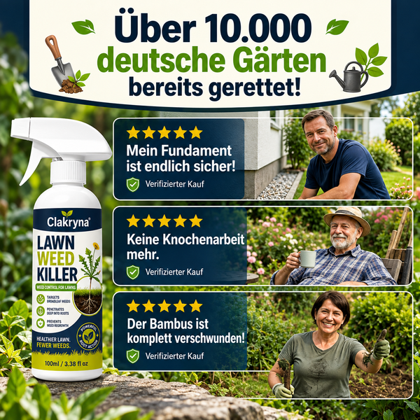 [Unkrautbekämpfung im Garten – mühelos und stressfrei]Clakryna® Unkrautvernichter für den Hausgebrauchke