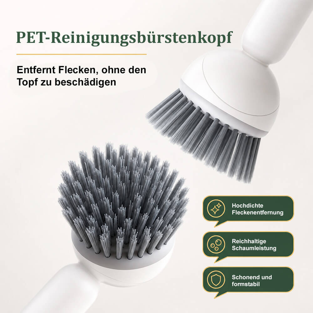 🧽🫧 clakryna® Spülbürste mit integriertem Spülmittelspender