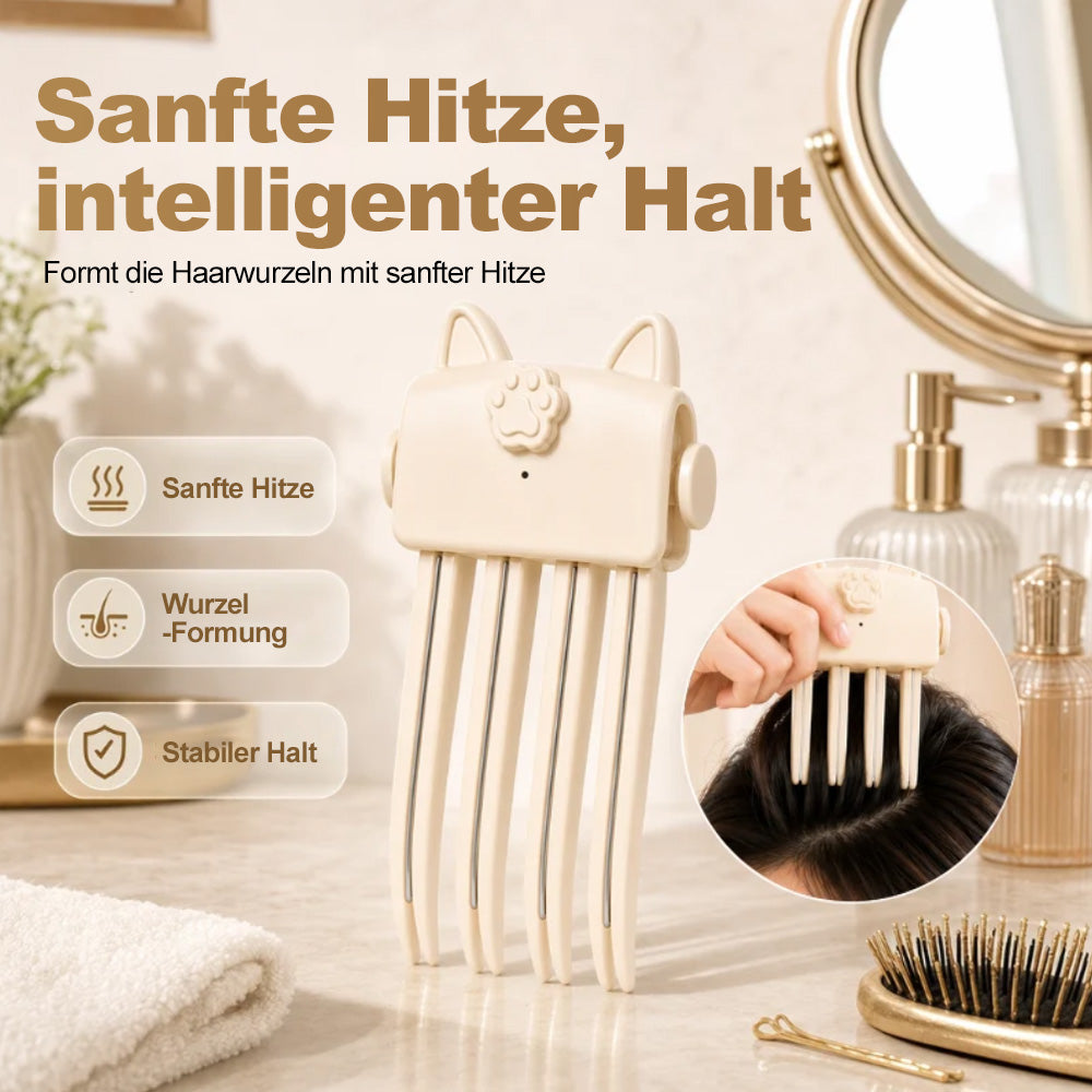 💇 Kabelloser beheizter Volumen-Ansatzclip – tragbares Styling-Tool für feines & glattes Haar