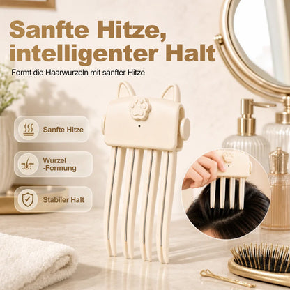 💇 Kabelloser beheizter Volumen-Ansatzclip – tragbares Styling-Tool für feines & glattes Haar
