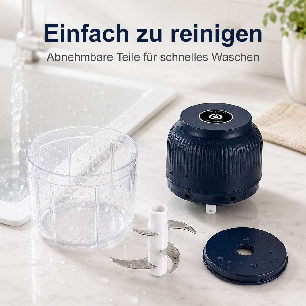 ⚡ clakryna® Mini Elektrischer Zerkleinerer – Gemüse & Knoblauch in Sekunden schneiden