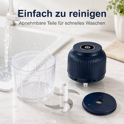 ⚡ clakryna® Mini Elektrischer Zerkleinerer – Gemüse & Knoblauch in Sekunden schneiden