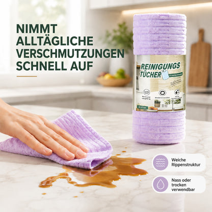 ♻️clakryna® Reißbares Mikrofasertuch – Schnelle Reinigung ohne schmutzige Lappen