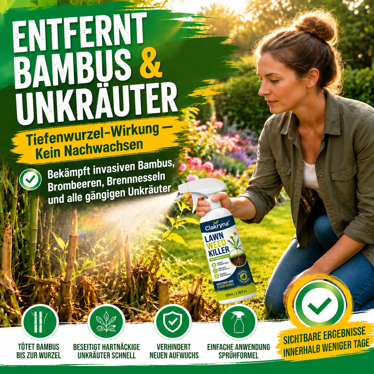 [Unkrautbekämpfung im Garten – mühelos und stressfrei]Clakryna® Unkrautvernichter für den Hausgebrauchke