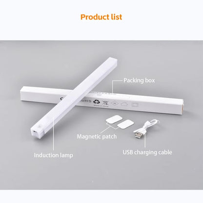 🆙🛒Drahtlose LED-Lichtleiste mit Bewegungssensor – wiederaufladbare und magnetische Unterbauleuchte – ultradünnes Nachtlicht zum Aufkleben für Küche, Kleiderschrank, Treppe und Flur (kein Bohren erforderlich)