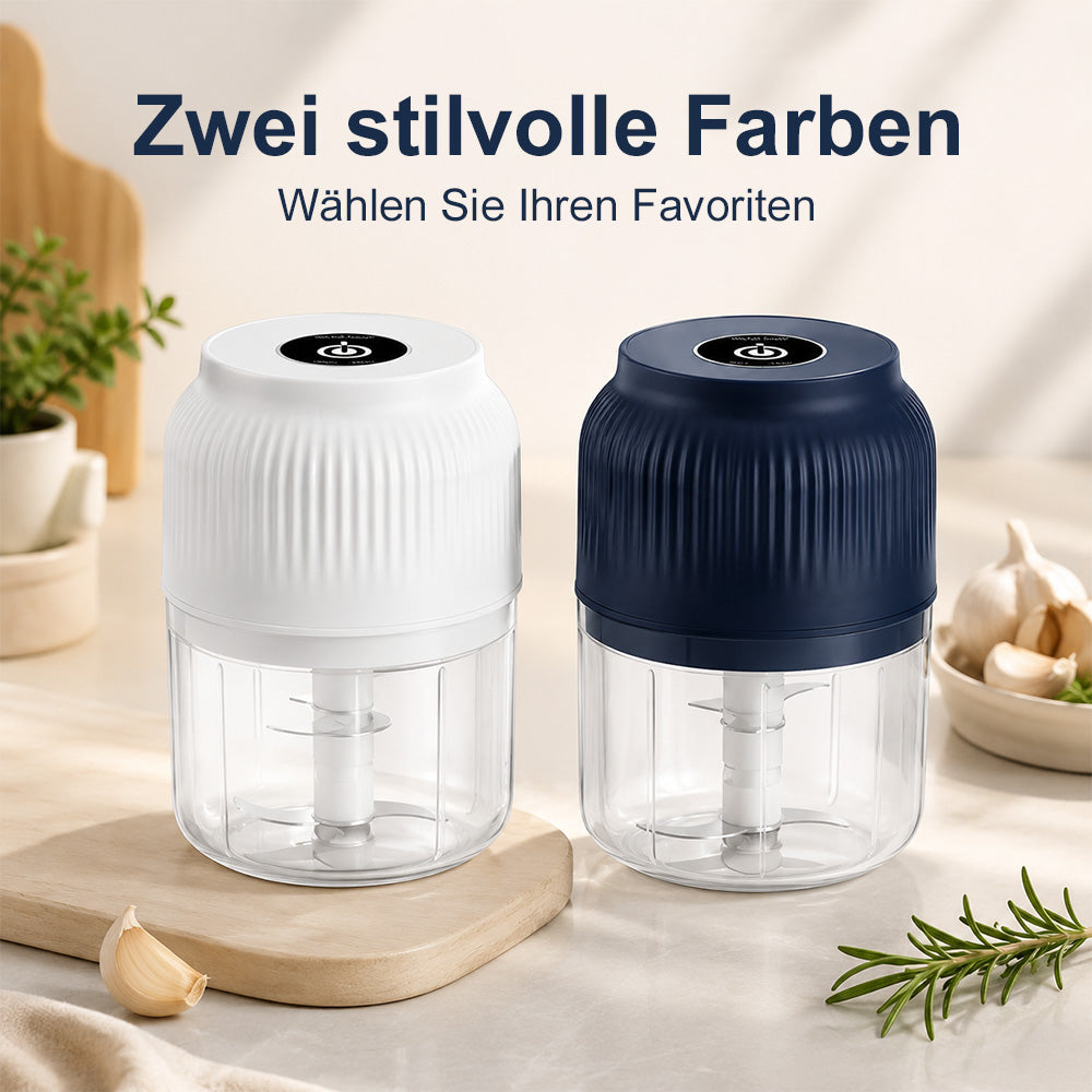 ⚡ clakryna® Mini Elektrischer Zerkleinerer – Gemüse & Knoblauch in Sekunden schneiden