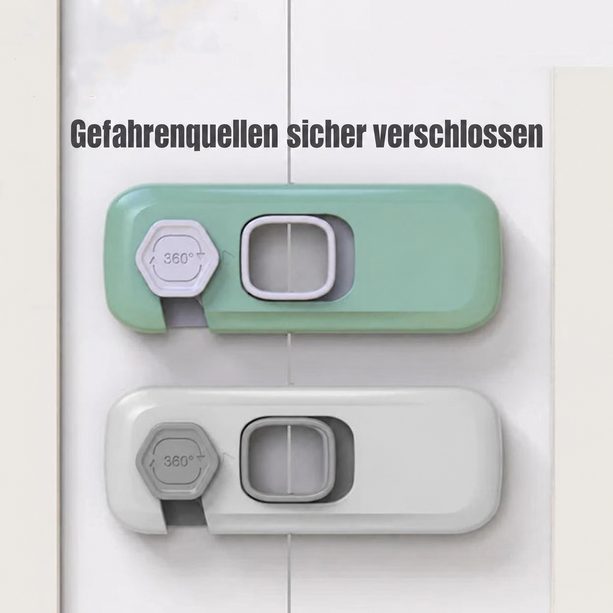 👶🔒 clakryna® Kindersicherung für Schränke & Kühlschrank